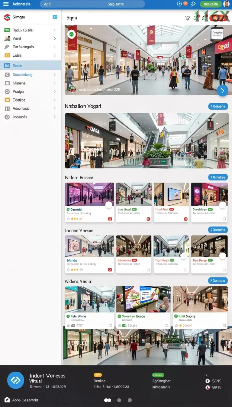 Cuplikan layar SENSASI777 — menu navigasi